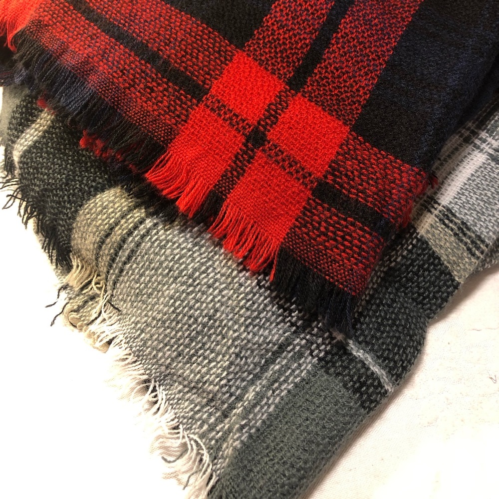 Plaid XL Blanket scarves 2